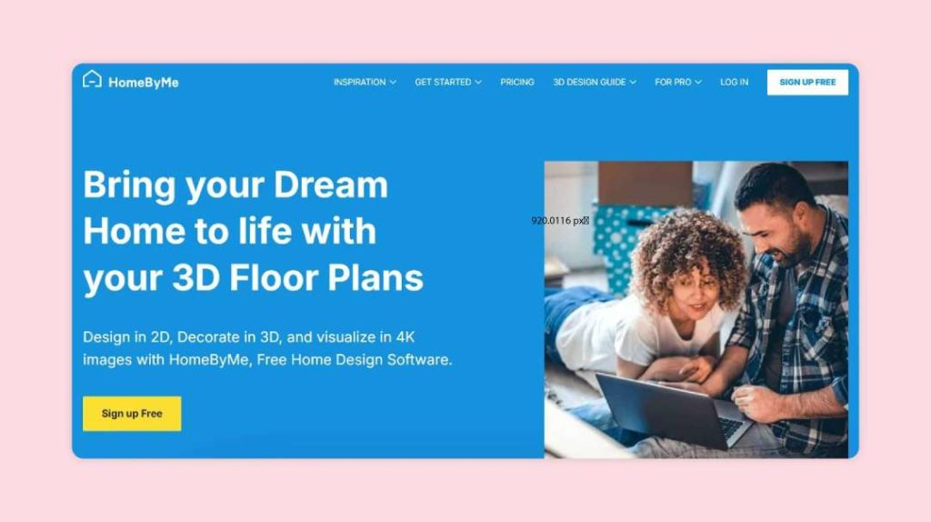 HomeByMe is an online 3D home planner