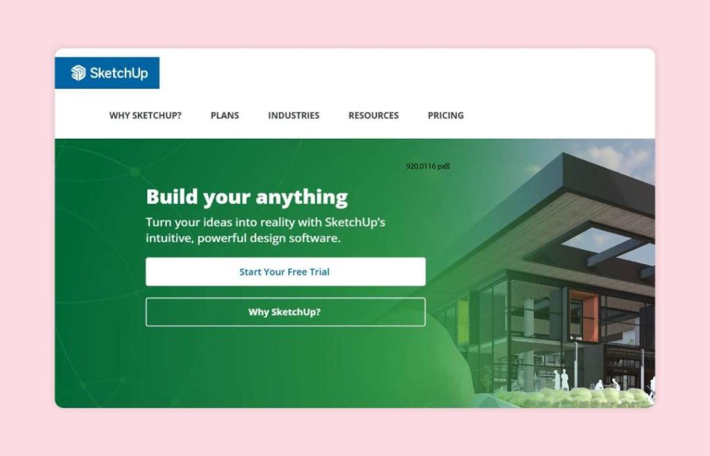 SketchUp provides intuitive 3D modeling software for creating detailed models of interiors