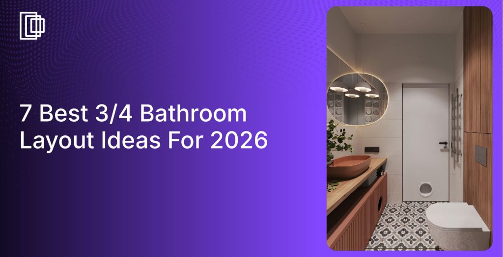 Use Foyr Neo to create 3/4 bathroom layouts in minutes