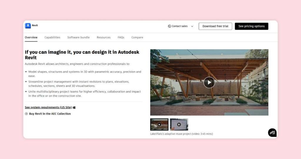 Revit is a powerful BIM software for large-scale architectural projects