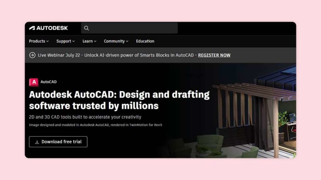 AutoCAD is a technical drafting software