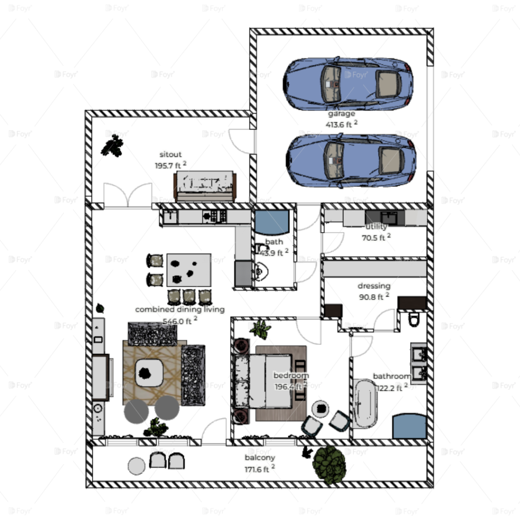 Luxury One-Bedroom House