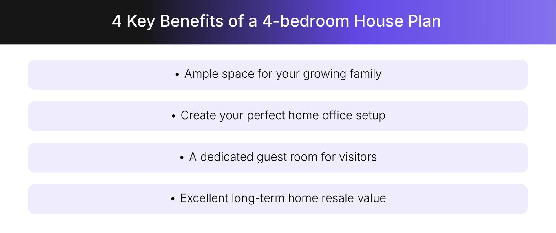 Benefits of 4-bedroom house plans