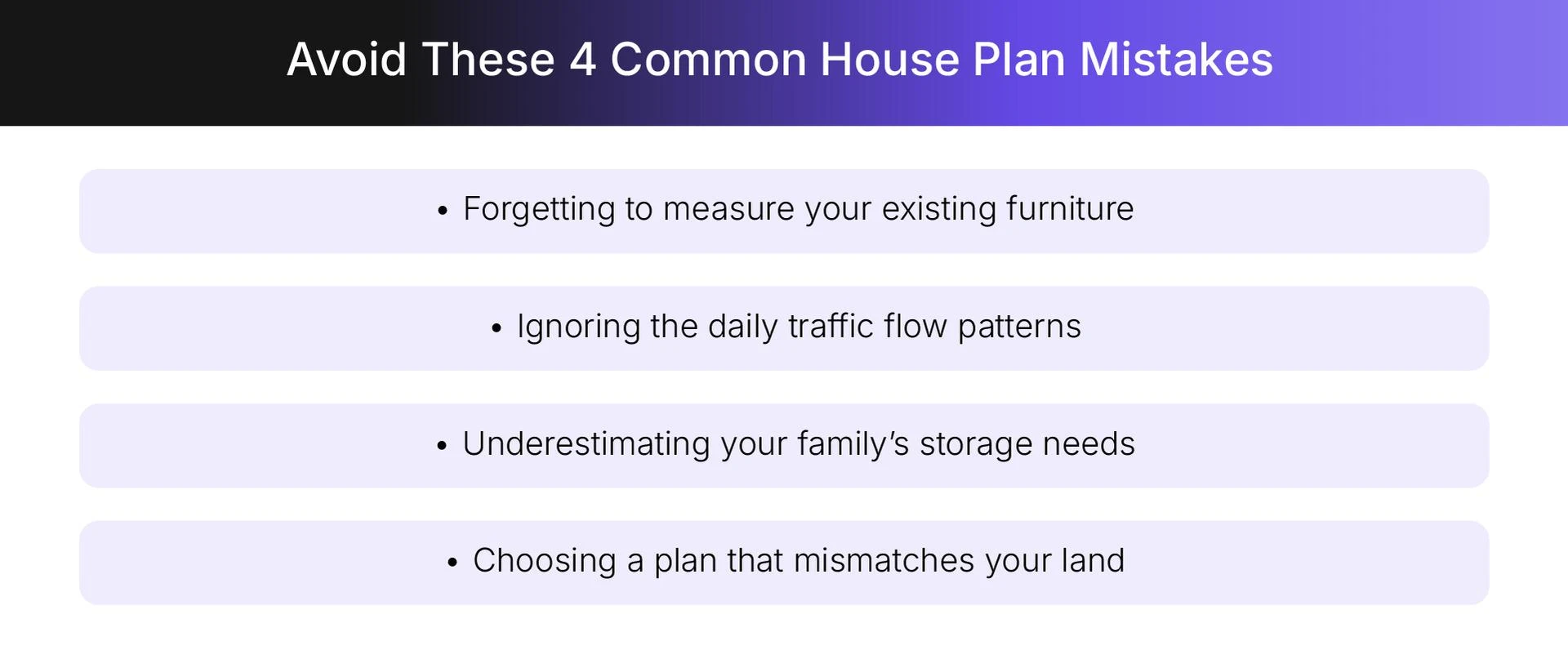 Common house plan mistakes to avoid