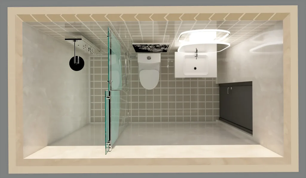 Edit this 3X4 bathroom layout in Foyr