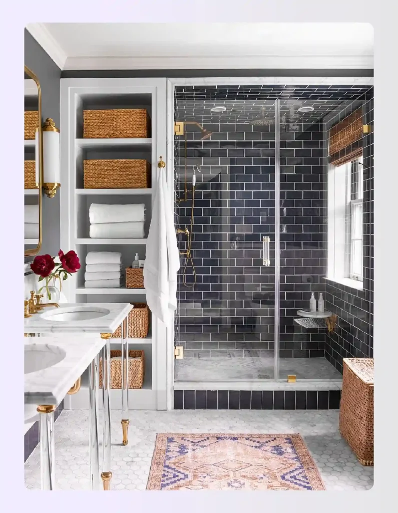 Walk-In Shower Glass Wall Example Walk-In Shower Glass Wall Example