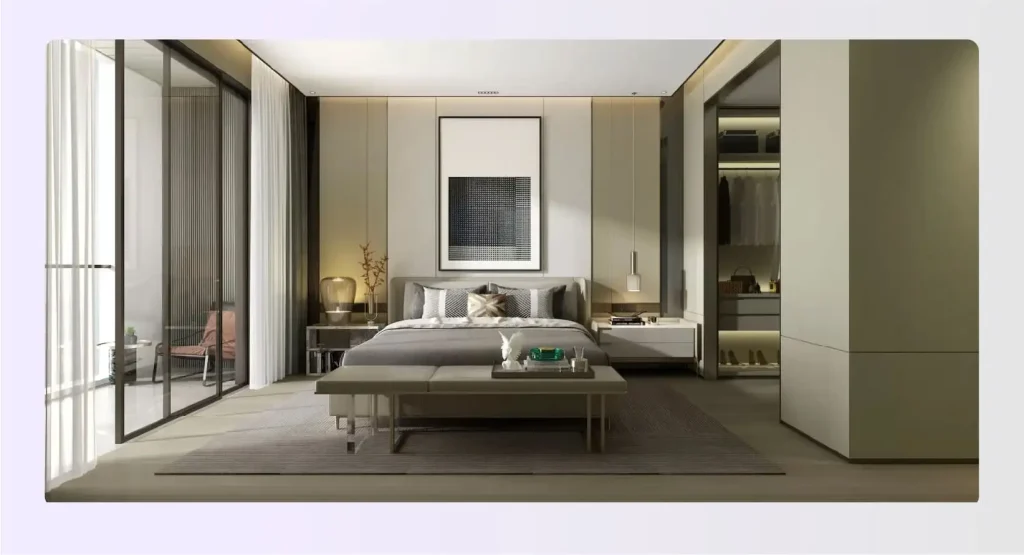 Luxurious master bedroom with ensuite Luxurious master bedroom with ensuite