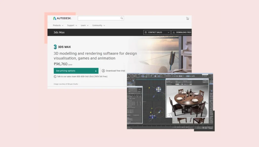 Autodesk 3ds Max is a well-known designing tool Autodesk 3ds Max is a well-known designing tool