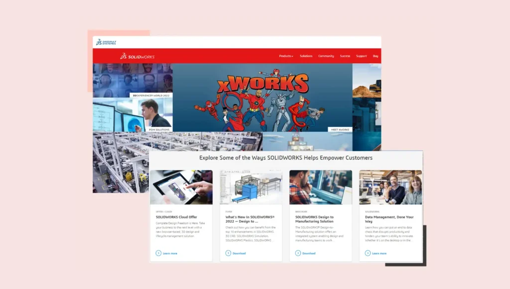 SolidWorks is a 3D modeling software for Windows platform