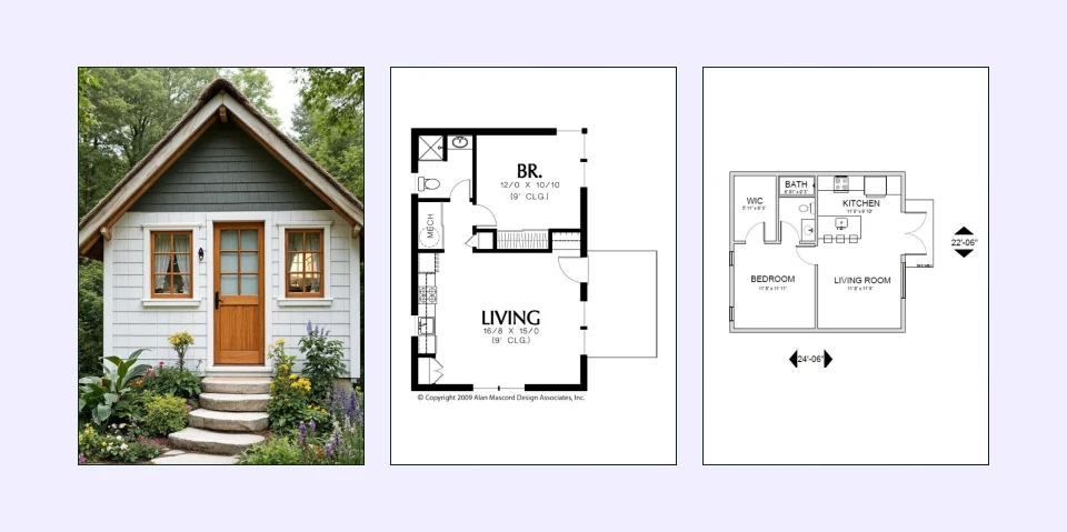 Guest house style one-bedroom plan Guest house style one-bedroom plan
