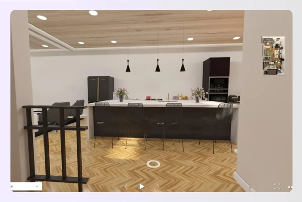 Interior kitchen design created with Foyr Neo Interior kitchen design created with Foyr Neo