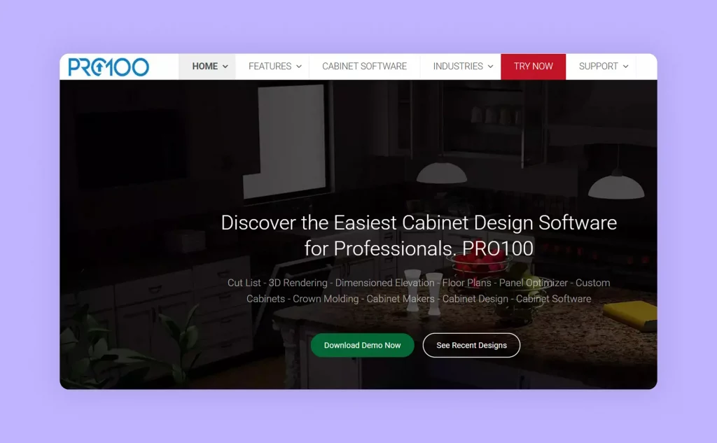 PRO100 Furniture Design Software is a useful designing tool.