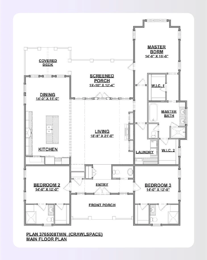 Screened in porch floor plan connected to kitchen layout Screened in porch floor plan connected to kitchen layout