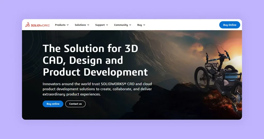 SolidWorks is a CAD software used by designers