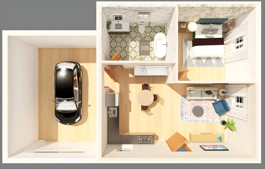Edit this house plan with a porch in Foyr