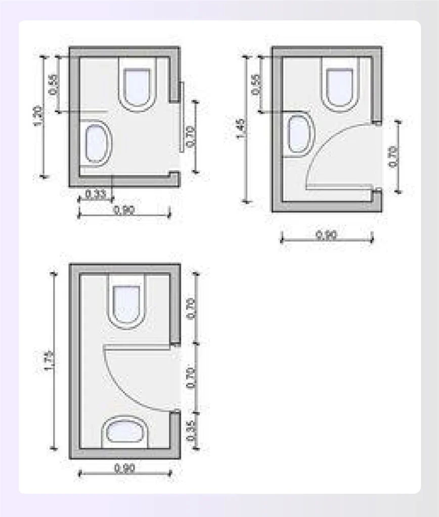 Very small bathroom layout for a powder room Very small bathroom layout for a powder room