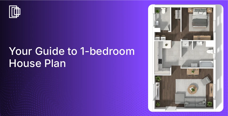 You can create impressive 1-bedroom house plans with Foyr